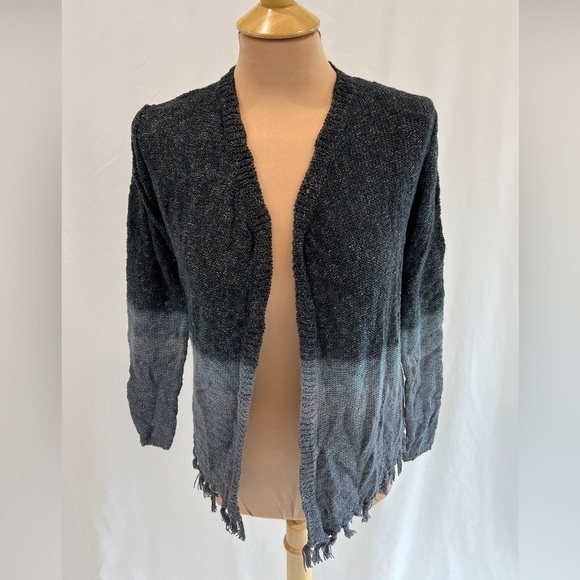 Young Fabulous & Broke Ombré Fringe Lightweight Cardigan Sweater - Picture 1 of 7